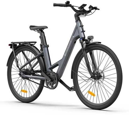 ADO Air 28 Pro - Elektrische Fiets - 28 inch - 250W motor - Actieradius tot 100 km - Hydraulische schijfremmen - 346Wh accu - Lage instap - Grijs — afbeelding 5