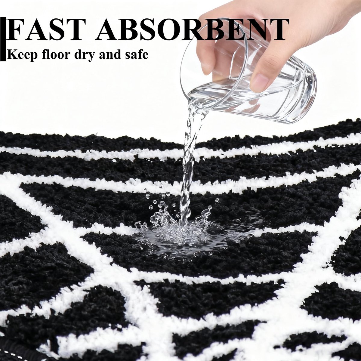 Prozebii Halloween Badkamer Vloerkleden Spider Web Badmat Antislip voor Gothic Badkamer Decor - ShopVlot