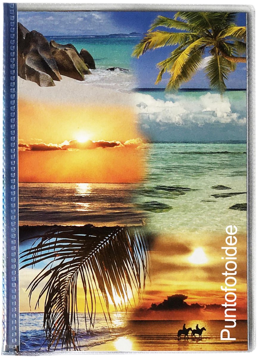 Album met vakken, 15 x 23 cm, voor 40 foto's met memo, zachte omslag, personaliseerbare afbeelding, transparant 15 x - ShopVlot