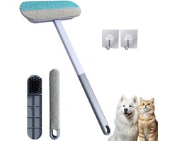 RCIDOS Pet Hair Remover 4 in 1 Cat Dog Hair Remover Multifunctional Pet Hair Remover Brush Long Handle Wet Dry Use for - ShopVlot
