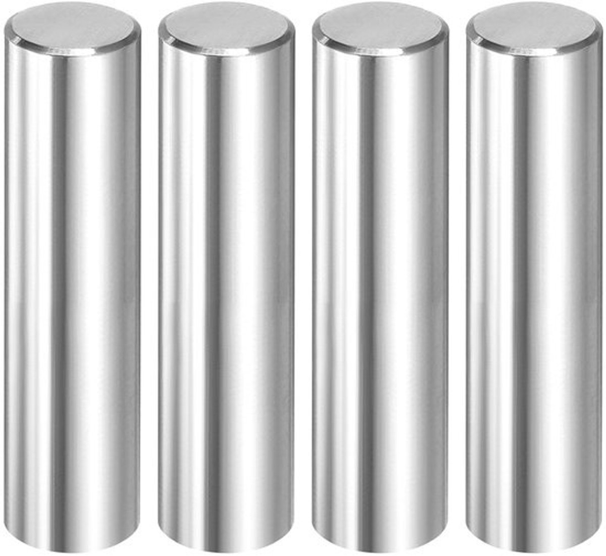 Cilinderstiften - Metalen pennen - Voor nauwkeurig positioneren - 316L roestvrij staal - 12 mm x 50 mm - Zilverkleurig