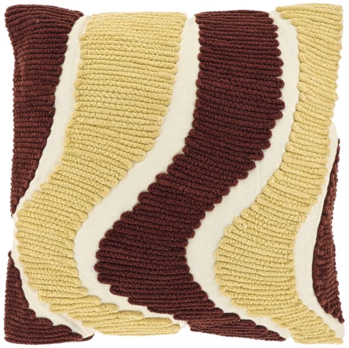 Unique Living Sierkussen Charly - Marsala - 45x45cm Bruin