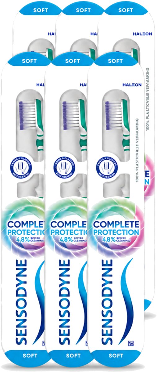 6 x Sensodyne - Tandenborstel - Complete Care Soft - Volledige Zorg - 1 tandenborstel - Voordeelverpakking - 6 stuks