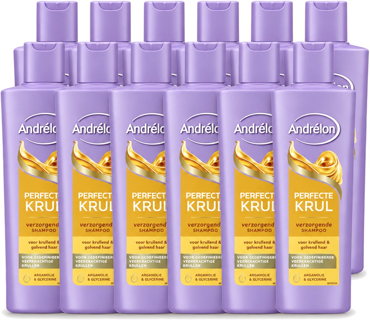 12 x Andrélon – Shampoo – Perfecte Krul – 250 ml - Voordeelverpakking - 12 stuks