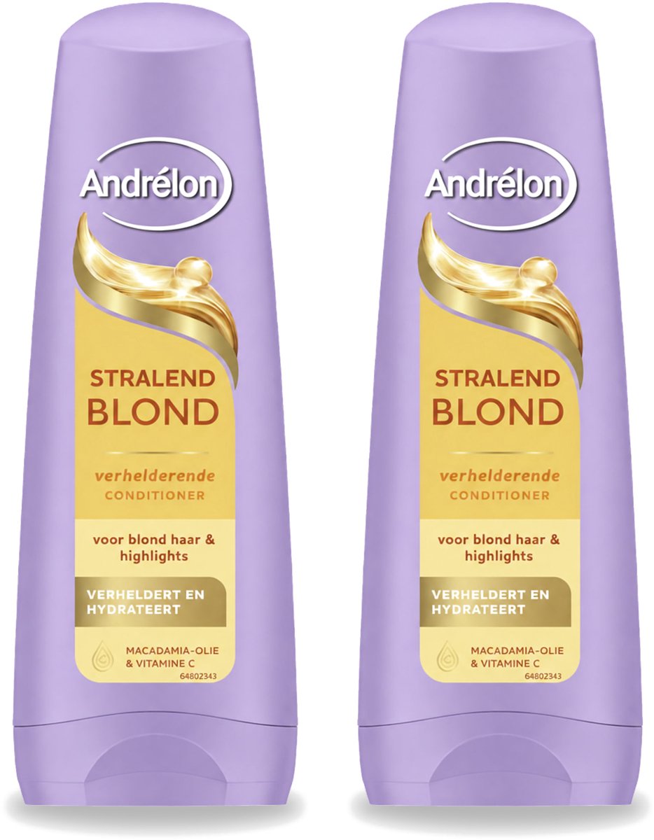 2 x Andrélon – Conditioner – Stralend Blond – 200 ml - Voordeelverpakking - 2 stuks