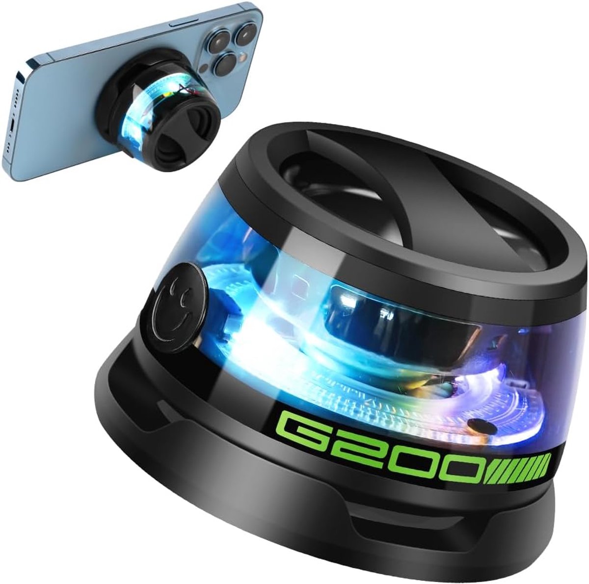 G200 Bluetooth Speaker, Ultra-Small Portable Wireless Speaker with Magnetic Adsorption for Phones, Metal Surfaces - ShopVlot