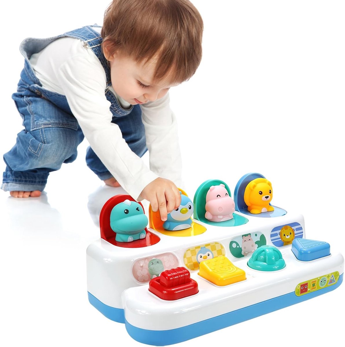 Interactief Speelgoed voor Baby's vanaf 6 Maanden, Montessori Motoriek Speelgoed, Educatieve Speelgoed voor Vroeg Ontwikkeling en Oorzaak-Gevolg Spelletjes