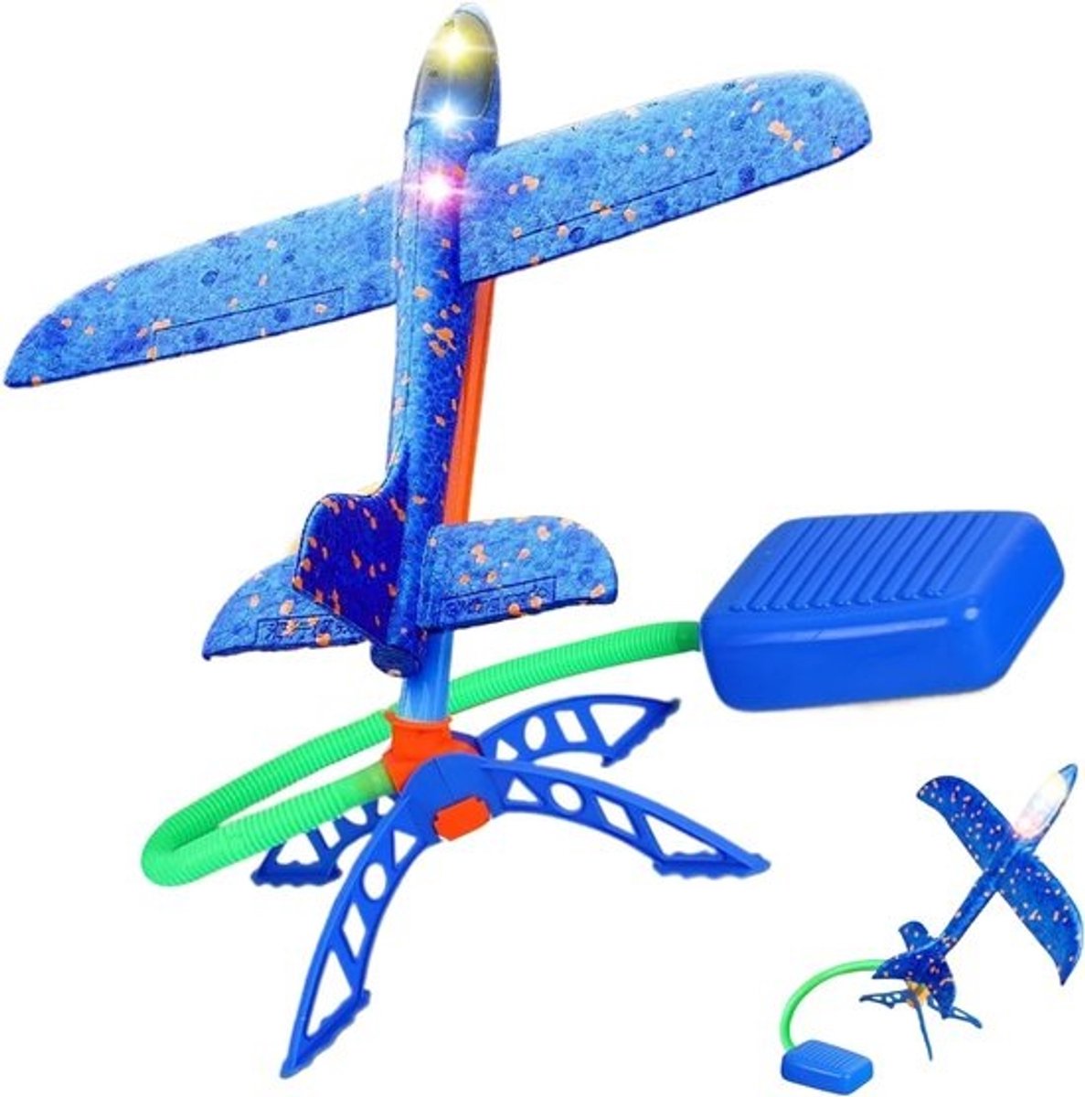 Raketlanceerder voor buitenspelen - Vliegtuiglauncher - Actief spelen - Verbeterde coördinatie - 27 x 243 x 12 cm - Licht