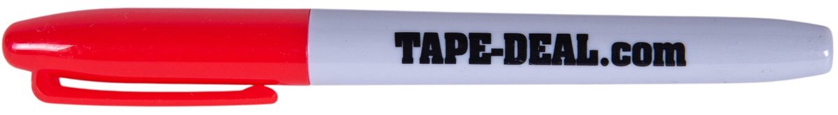 Tape-Deal Permanent Marker Rood