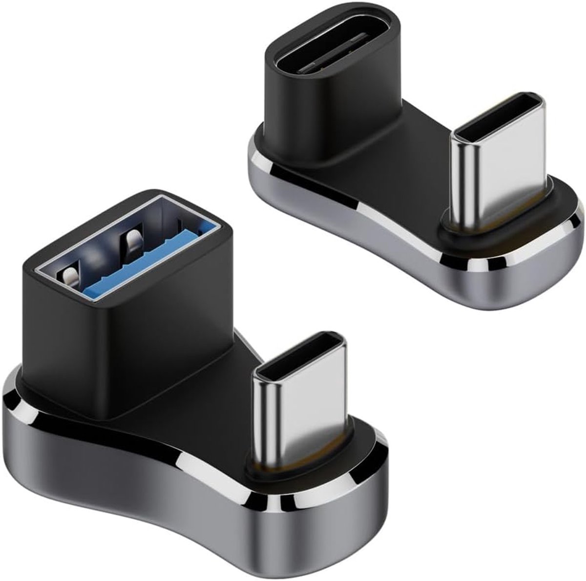 CY USB-C Adapter USB3.0 Type C Male to Female & OTG Power Data Adapter Opposite U Shape Back Cover Compatible with Deck - ShopVlot