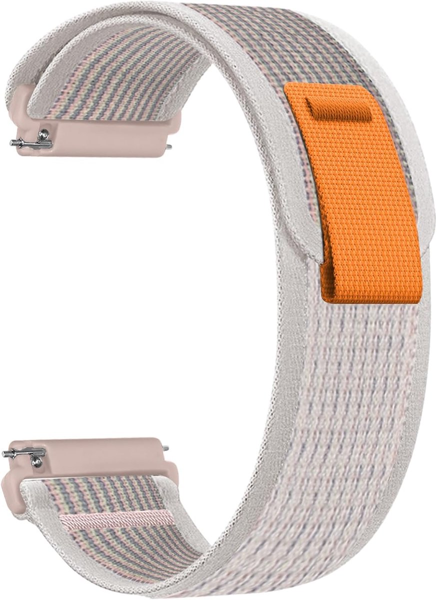 Nylon Sport Bracelet Adjustable Universal Strap for Men Women 22mm 20mm Pink Pink 22mm, pink, 22mm - ShopVlot