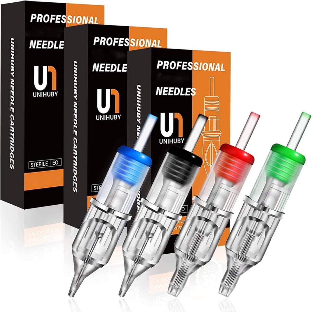 Unihuby RL RS M1 RM Mix Cartridges Set 3RL 5RL 7RL 9RL 5RS 7RS 9RS 5M1 7M1 9M1 7RM 9RM #12 - ShopVlot