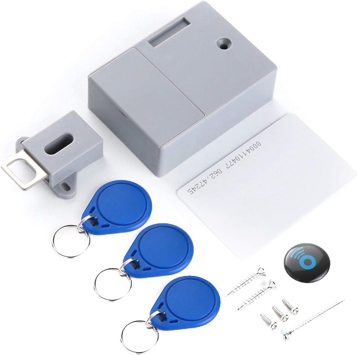 Door Closer Battery IC Card Sensor Cabinet Drawer Intelligent SmartLock DIY Invisible Hidden Digital Lock Without - ShopVlot