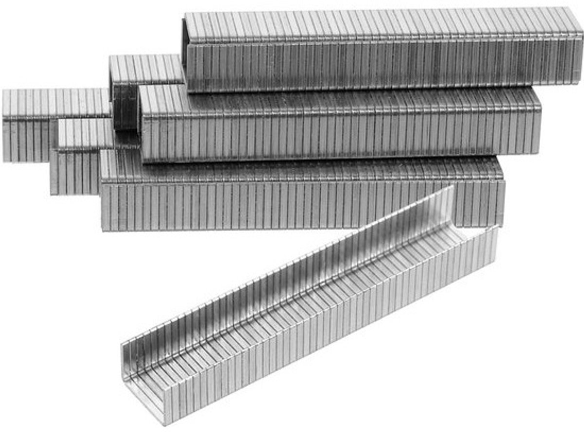 Nietjes voor hout - Metalen krammen - Voor houtbewerkingsprojecten - Duurzaam carbonstaal - 11x8 mm - Zilver