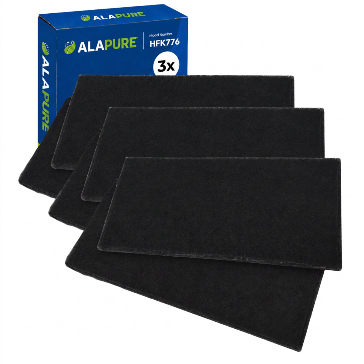 3x Koolstoffilter voor Brandt 74X5766 / AK505AE1 (2St.)