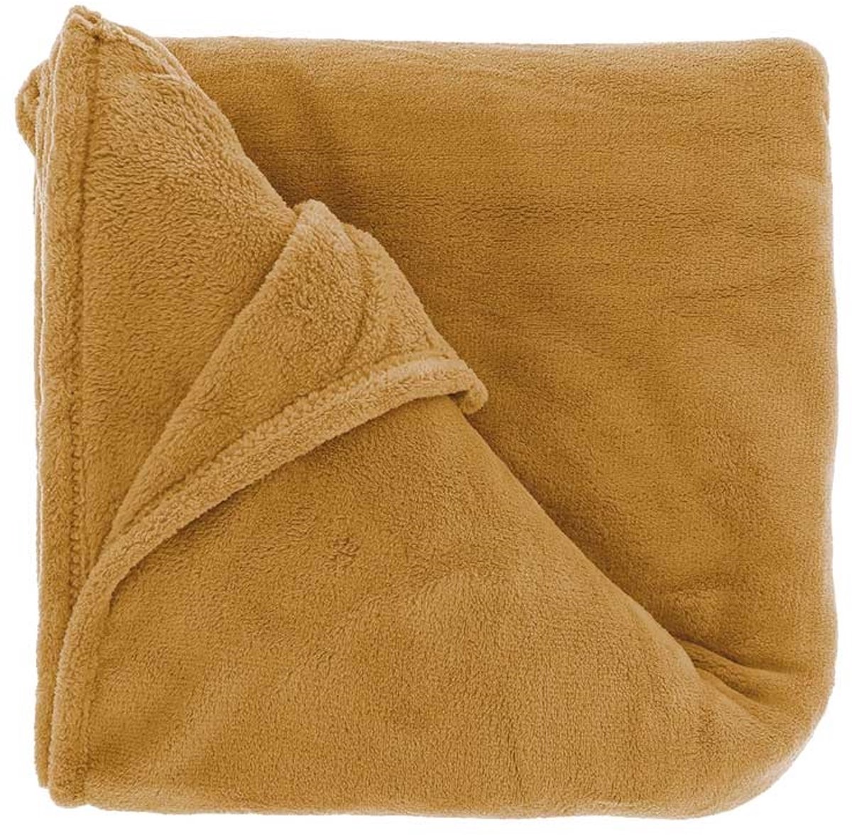 Unique Living Plaid Claudi 130x160cm Leather Brown Bruin
