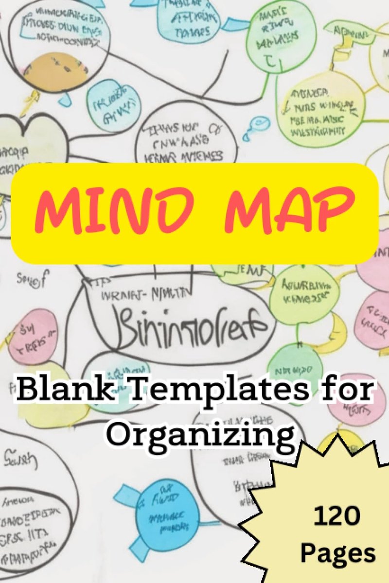 Mind Map Blank templates for organizing 120 pages: A Notebook to Help You Improve Reading Comprehension and Critical - ShopVlot
