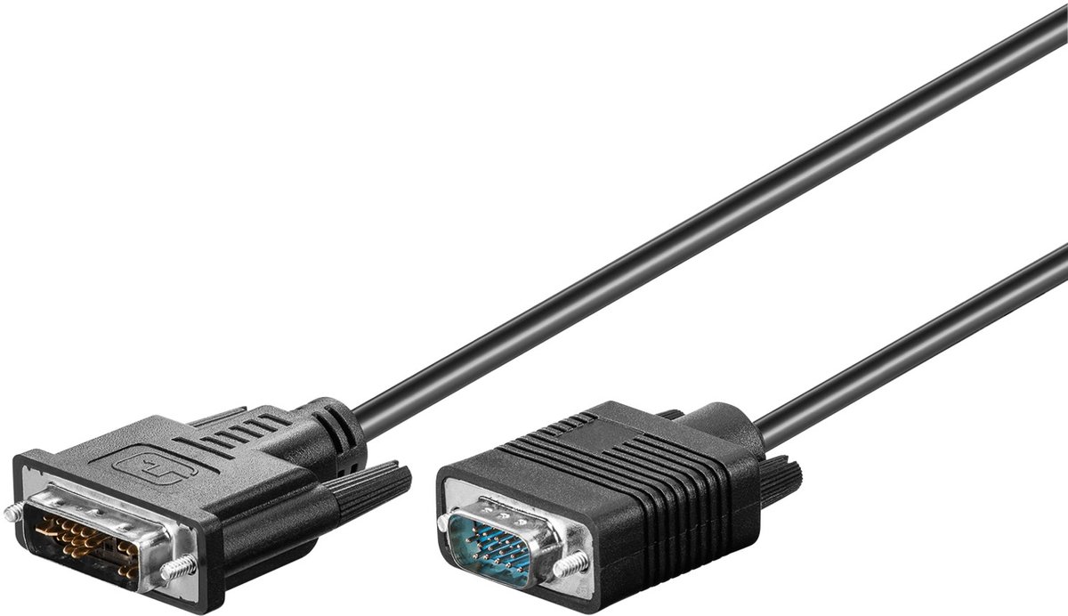 Image of DVI-A naar VGA kabel / zwart - 3 meter
