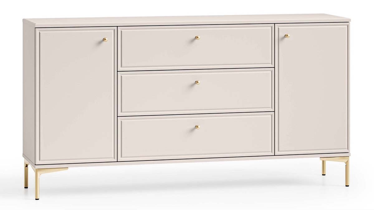 Selsey Sandro – Dressoir met 2 deuren, kasjmiergrijs, 160 cm