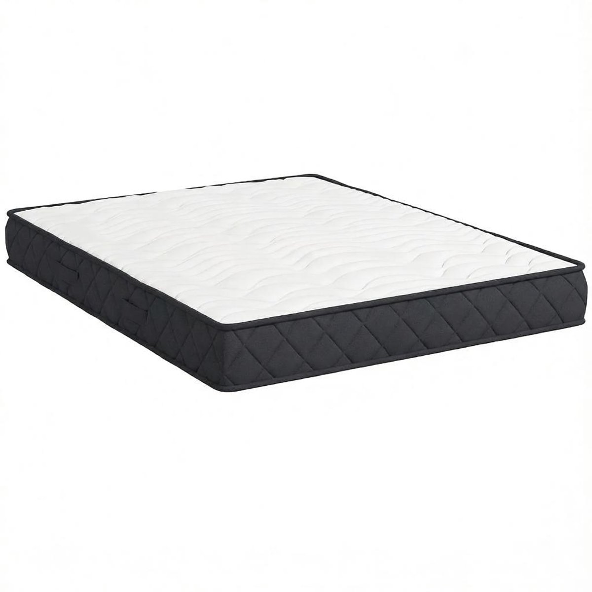 Ropilly Traagschuim matras 140x190 - Matras 2 personen 20cm dik - Slaapkamer - Wit en Grijs Wit+grijs