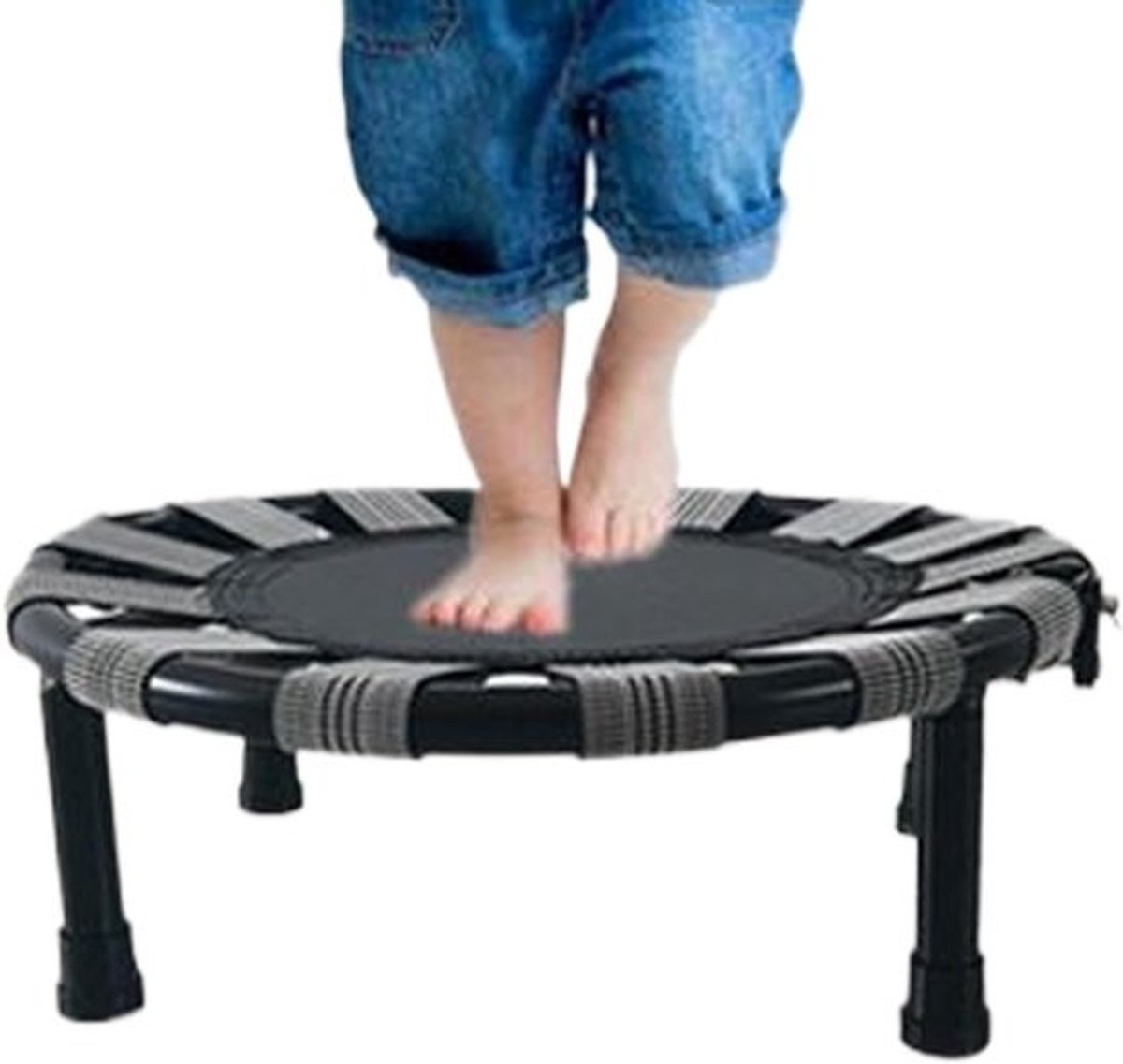 Kindertrampoline - Binnenshuis speeltoestel - Fitnessoefeningen - Opvouwbaar draagbaar - 45 x 20 x 8 cm - Klein
