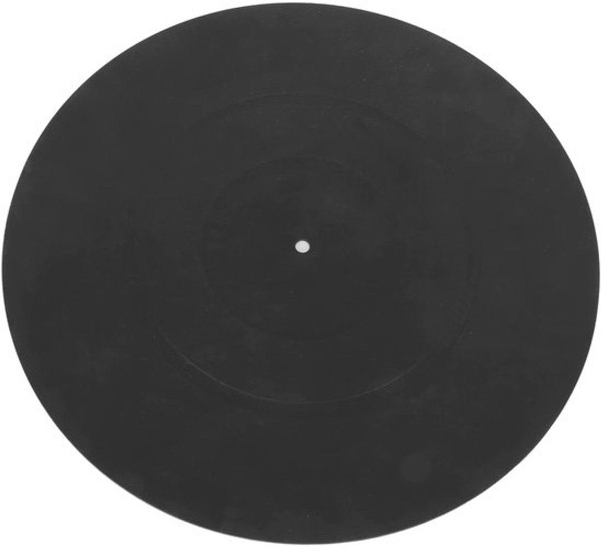 Mat voor platenspeler - Accessoire voor draaitafel - Naar muziek luisteren - Vermindert trillingen - 12 inch - Zwart