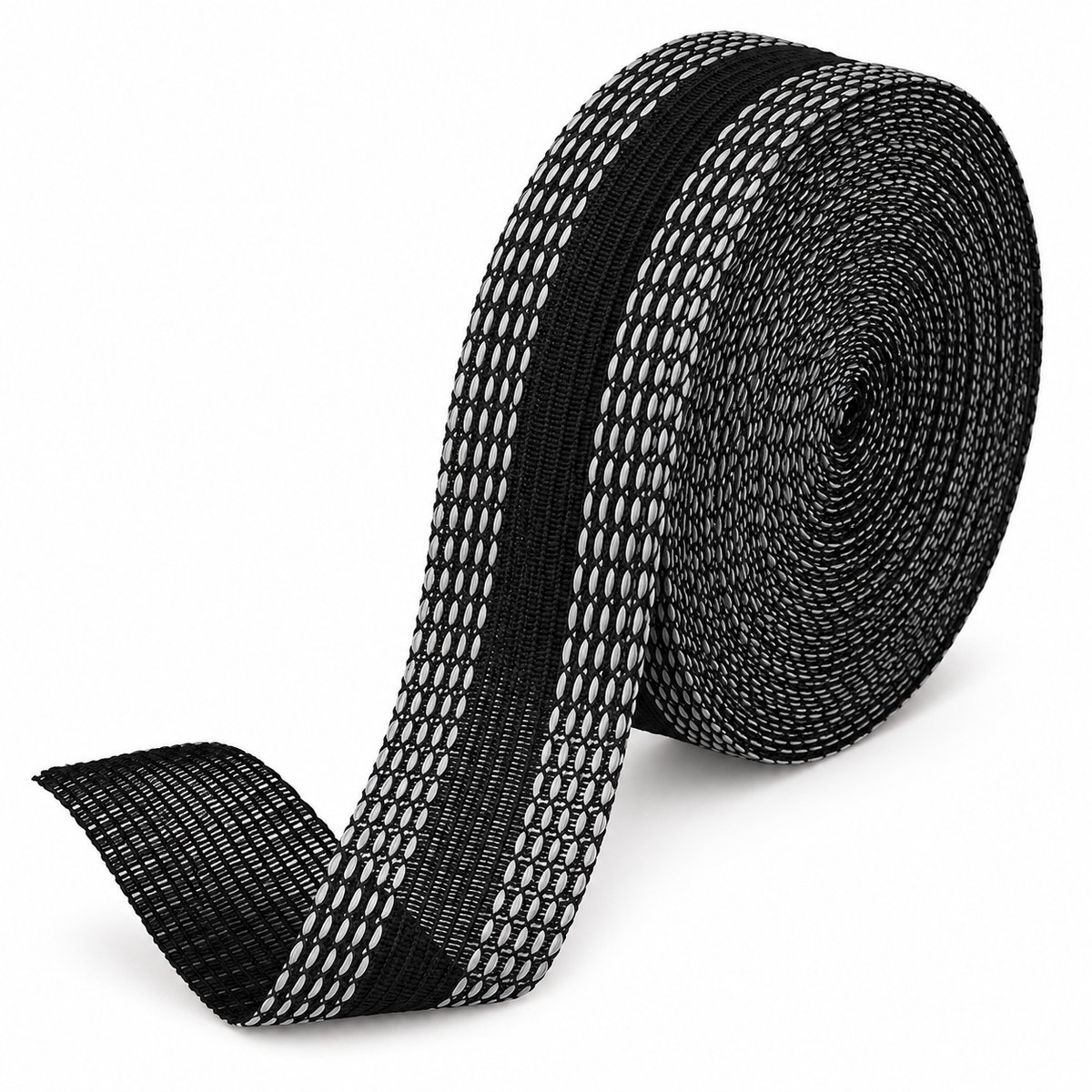 Consumerce® Strijkband - 50m x 2,5cm - Zwart - Zoomband Instrijkbaar - Voor Broeken, Gordijnen en Kleding Inkorten - Gordijnband - Dubbelzijdige Textieltape - Textiel Plakband - Strijkzoomband - Strijkzoom - Strijktape – 20mm Zoomtape - Plakzoom