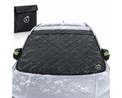 Twenty4seven® Antivries Deken voor de Auto - Magnetisch met Spiegelhoezen - 145 x 113 cm - Voorruithoes, Vorstdeken, Voorruitafdekking - Voorruitbeschermer en Sneeuwhoes