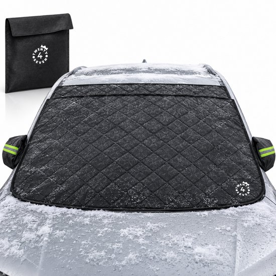 Twenty4seven® Antivries Deken voor de Auto - Magnetisch met Spiegelhoezen - 145 x 113 cm - Voorruithoes, Vorstdeken, Voorruitafdekking - Voorruitbeschermer en Sneeuwhoes