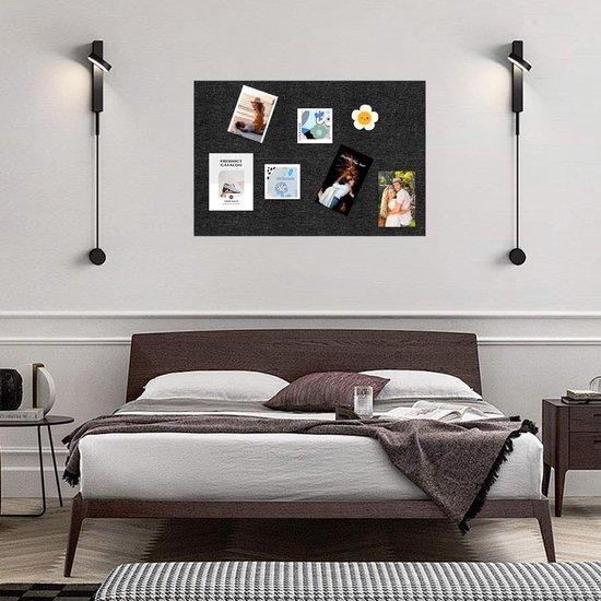 Dartboard Wandbeschermers Set van 6 Stuks 30x30 cm Zelfklevende Wandtegels voor Dartbord Bescherming en Geluidsisolatie in de Speelkamer Zwart — afbeelding 5