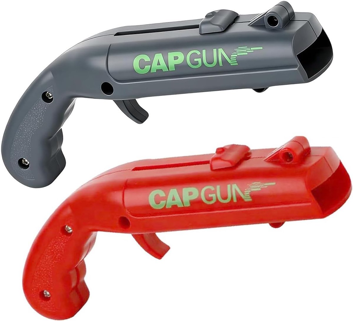 2 stuks Cap Gun flesopener pistool, grappige schot flesopener, bierdoppistool voor mannen, bieropener pistool voor - ShopVlot