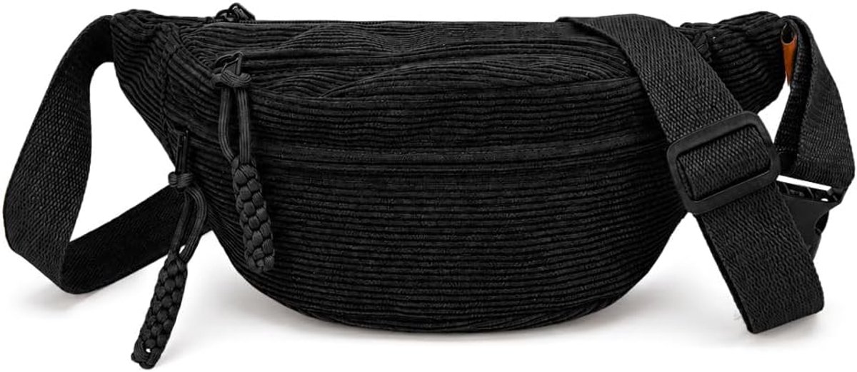 Schoudertas voor dames, crossbodytas voor dames, Zwart, Stijl: - ShopVlot