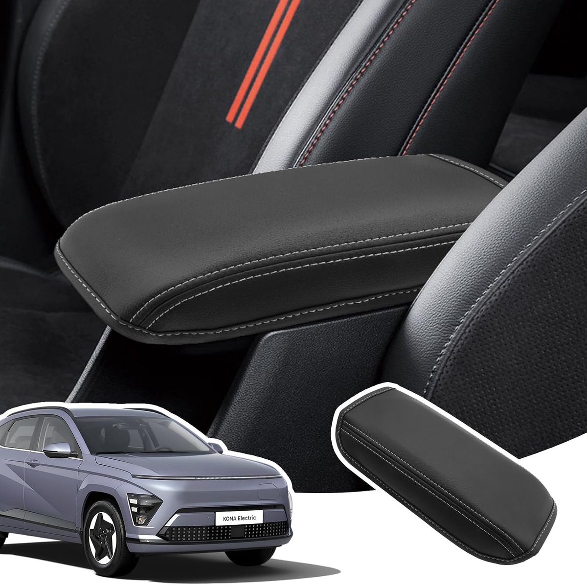 Armrest Cover For Hyundai Kona SX2 EV HEV PHEV 2024 2025 - ShopVlot