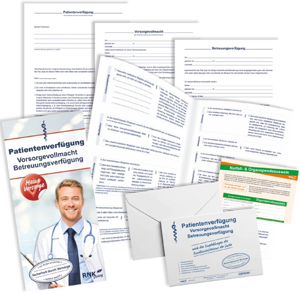 RNK Verlag patiëntenwilsverklaring 2895, 220×162 mm, met bewindvoering en volmacht