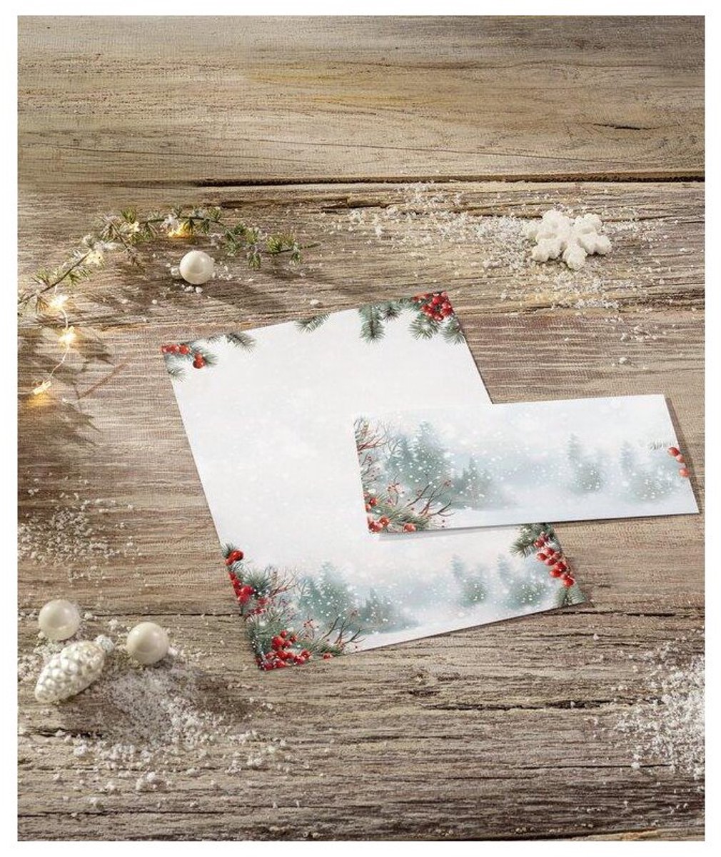 sigel Kerstpapier Scandinavian Snow, A4, 100 vel