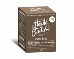 Haute Couture Textielverf 350 g – Donkerbruin – All-in-One Wasmachineverf