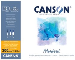CANSON aquarelblok Montval, A6 105×148 mm, 300 g/m², 50 vel