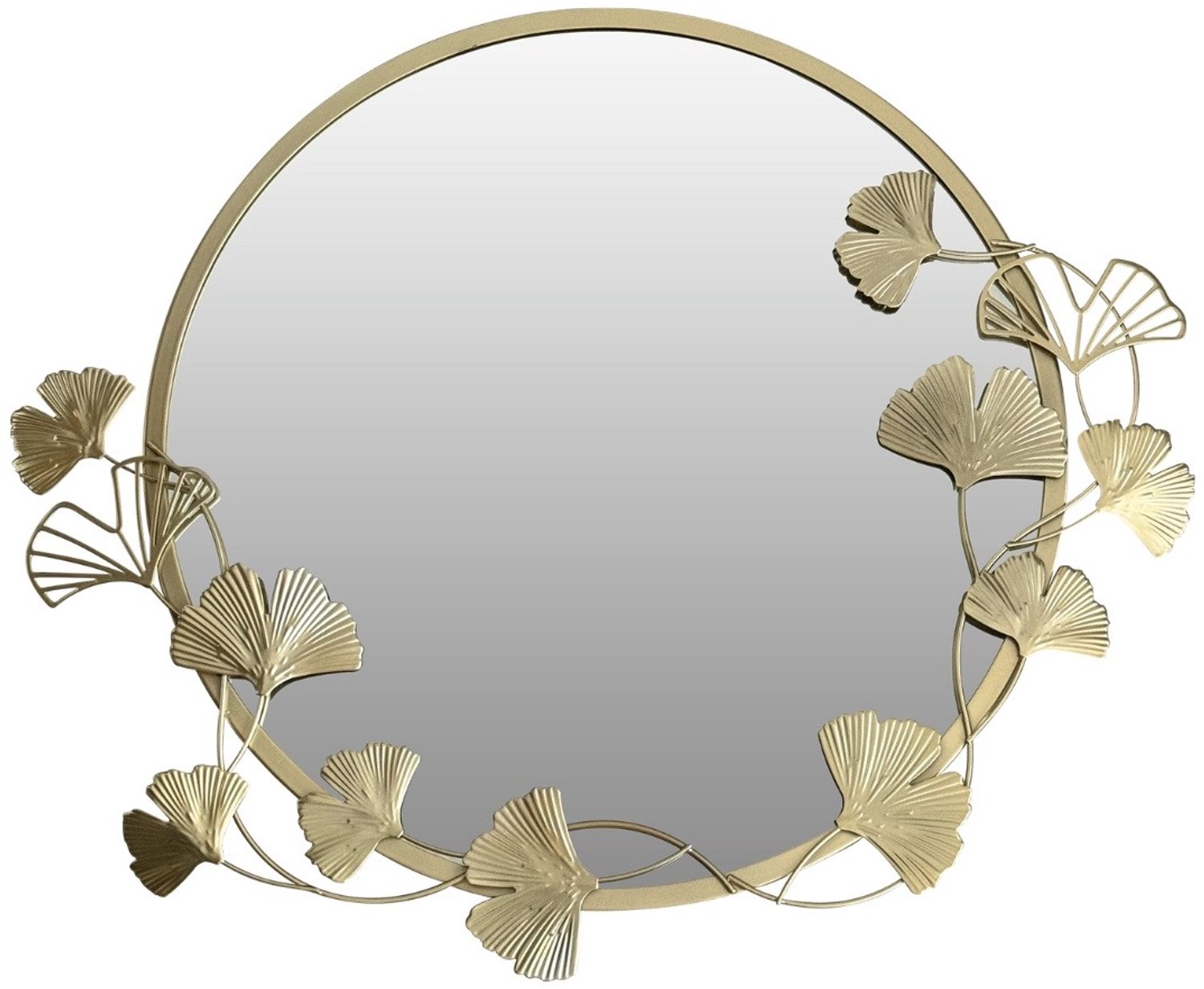 SCENA LIVING Ronde wandspiegel met decoratieve lijst SOL, Ø 50 cm Goud