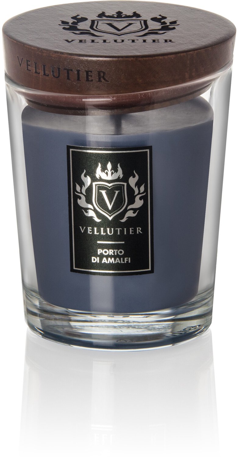 Vellutier Geurkaars Medium Porto di Amalfi - 12 cm / ø 9 cm Blauw