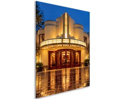 Canvas schilderij - Art deco - Deuren - Woondecoratie - Decoratie - Hal - Fotografie - Wanddecoratie goud - 60x90 cm