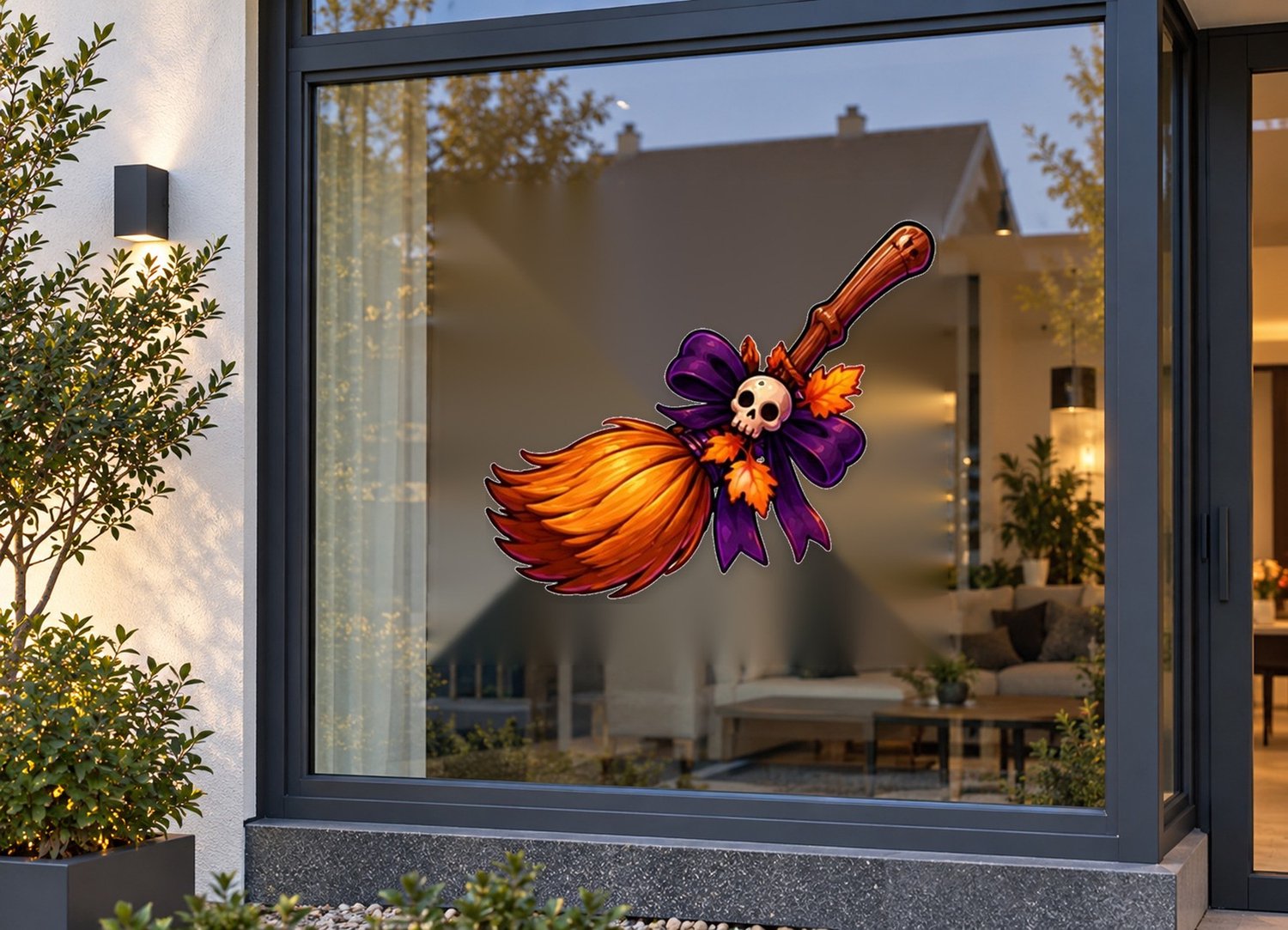 De Stickerman Halloween Raamsticker 100cm Breed Herbruikbaar Weerbestendig (CV6) Multi