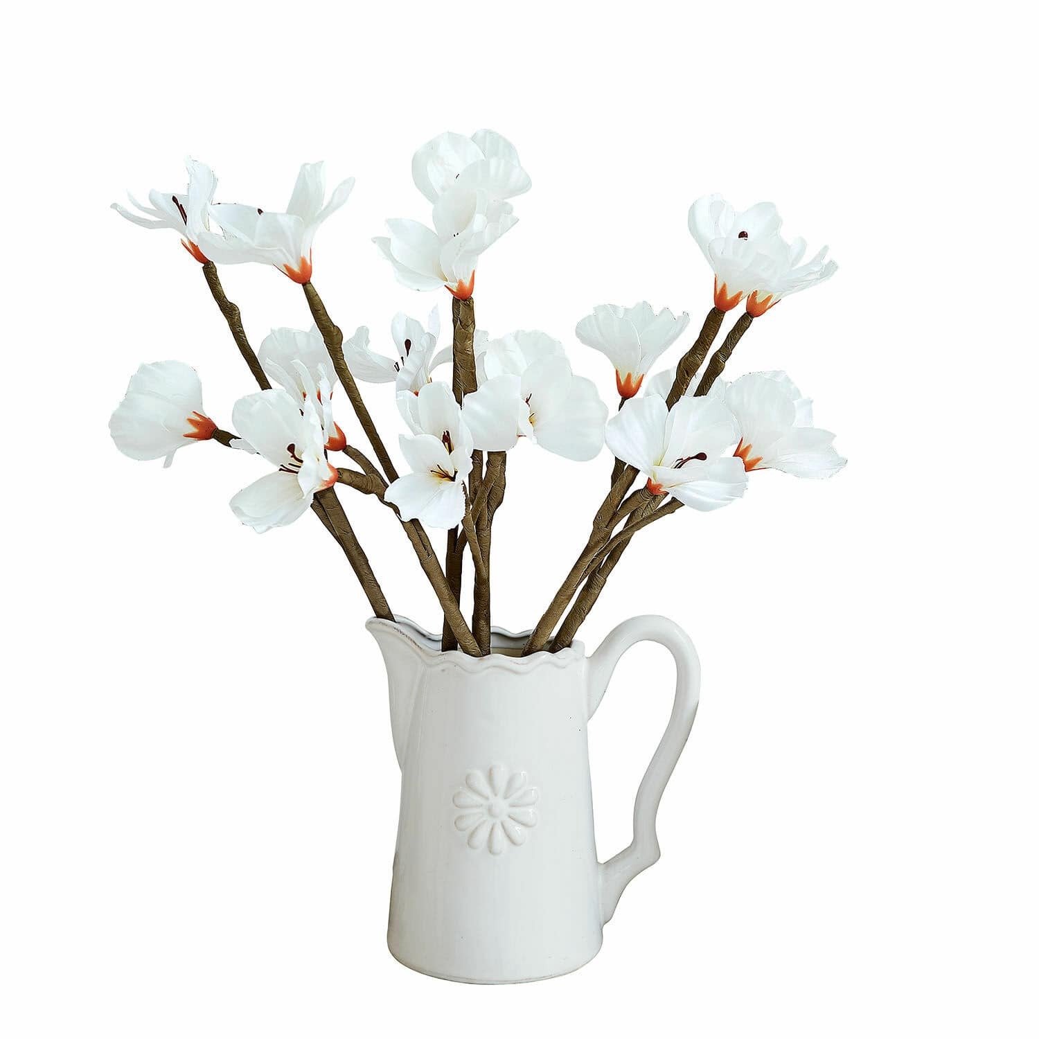 Loberon Sierbloem set van 6 Xivale wit
