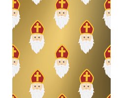 Sintzakje Goud met Sinterklaas – 21×30 cm – 100 st