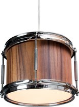 Berben Design Houten Drum Hanglamp - Walnoot