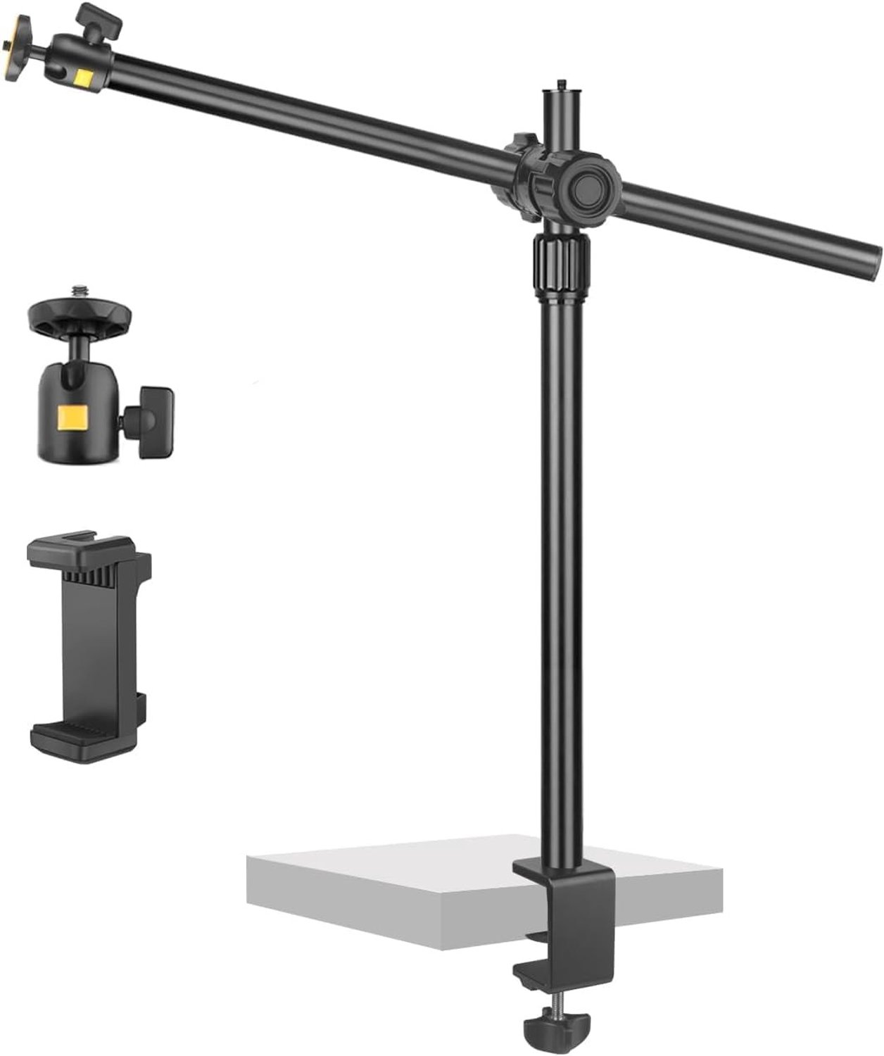 Tafelstatief voor Camera - Verstelbaar - 31-57 cm - Aluminium - Voor DSLR-camera's en Smartphones