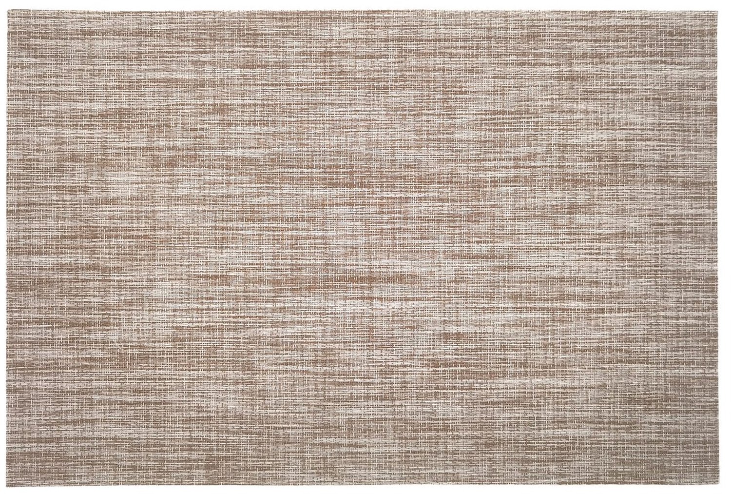 Placemats Set van 4 – Geweven Look PVC – Mono Bruin – 30x45 cm – Afwasbaar – Onderlegger & Tafeldecoratie