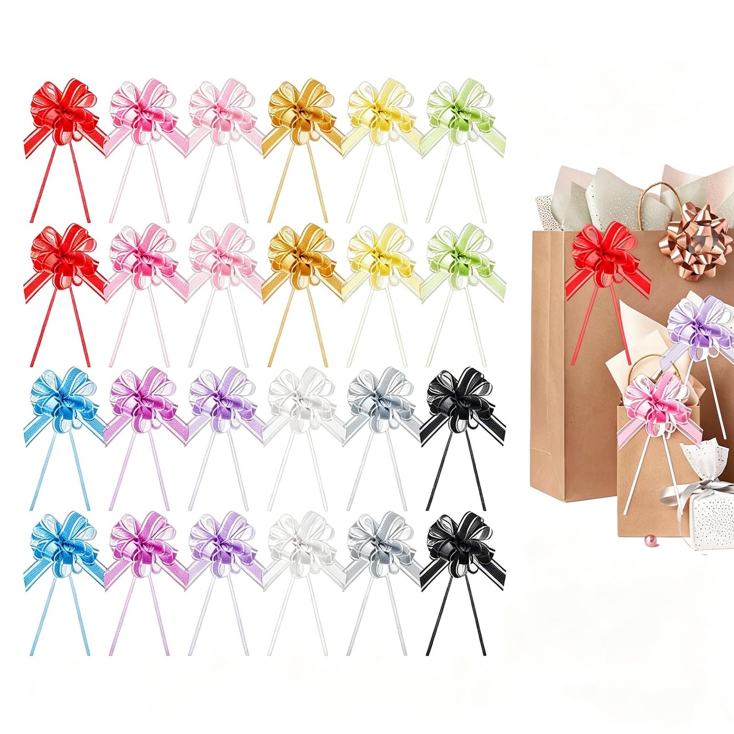 Trekstrikken - 24 stuks - 12 kleuren - 97,5 cm
