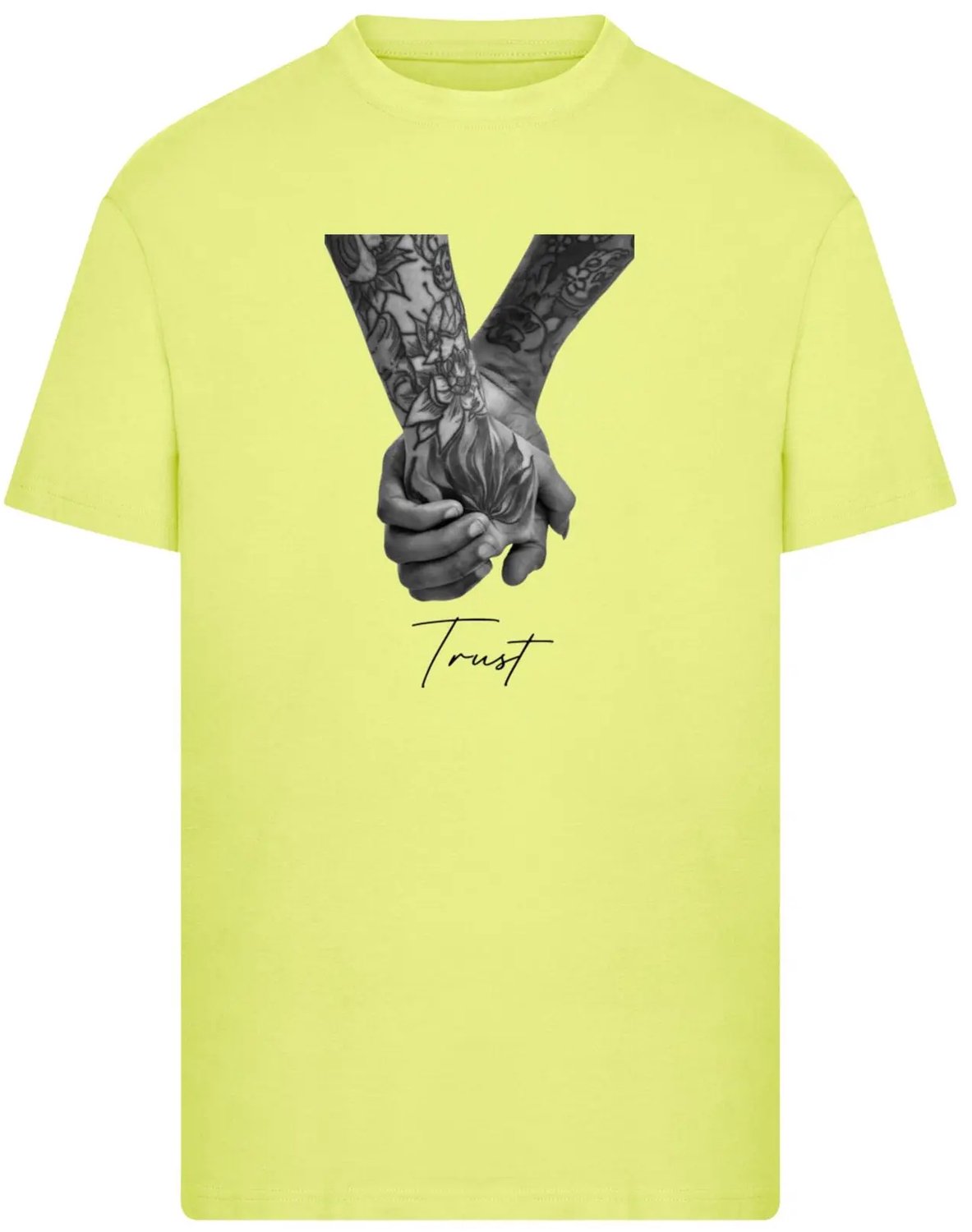 T-shirt Mister Tee Trust 2.0 X Geel