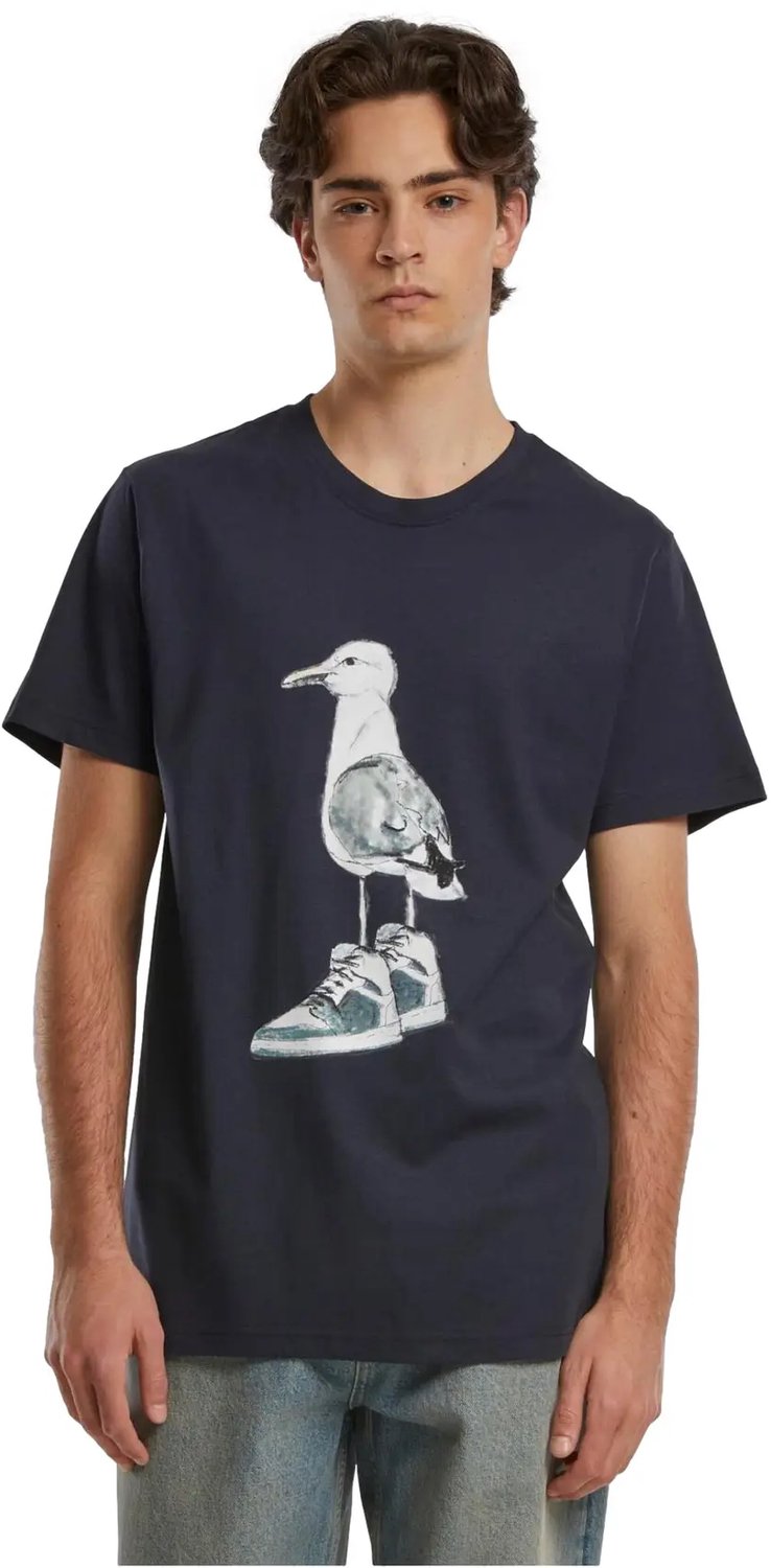 T-shirt Mister Tee Seagull Sneakers Blauw