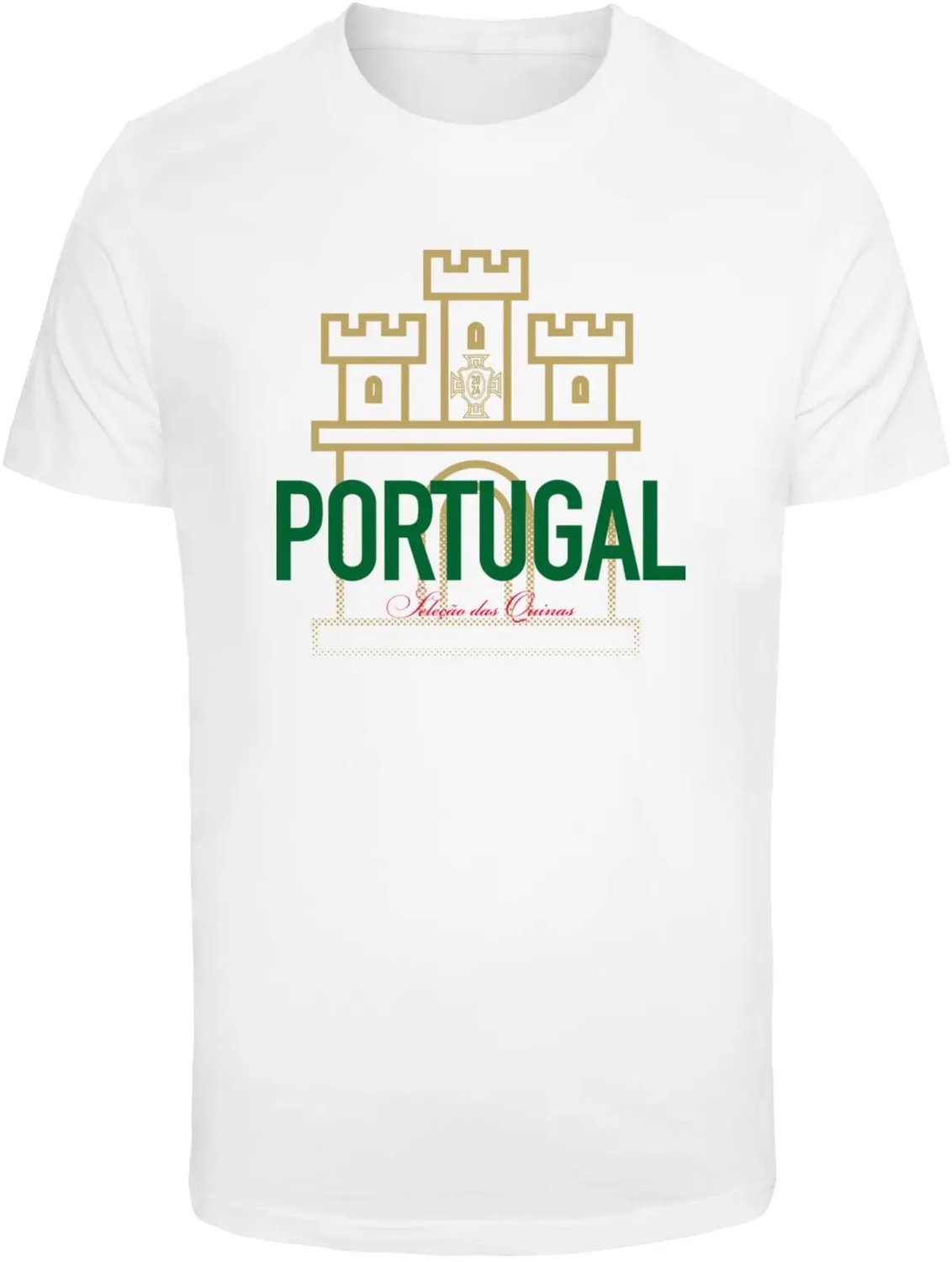 T-shirt Mister Tee Castelo Portugues Wit